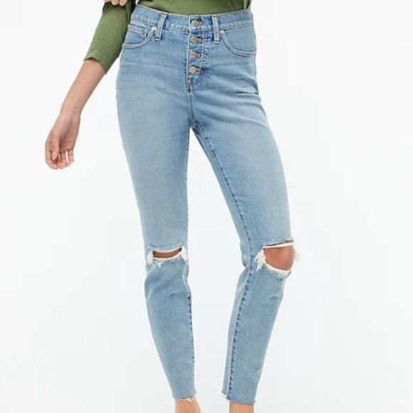 NEW J. Crew 10" high-rise skinny jean in all-day stretch